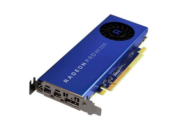 Placa video AMD Radeon PRO WX2100, 2 GB GDDR5, PCIe 3.0 x 8, 64 bit, 2 x Mini DisplayPort, 1 x DisplayPort