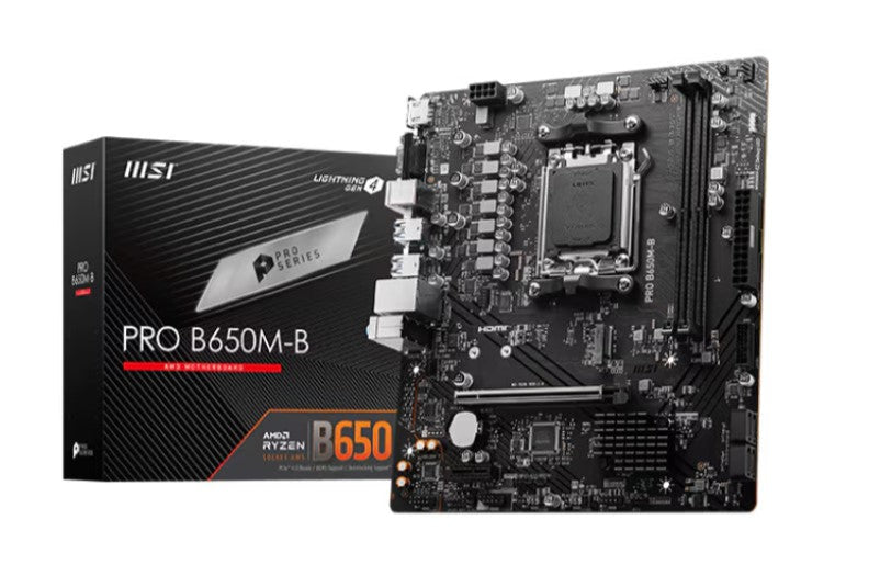 Placa de baza MSI PRO B650M-B, AMD B650, Socket AM5, mATX