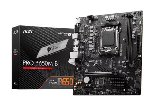 Placa de baza MSI PRO B650M-B, AMD B650, Socket AM5, mATX