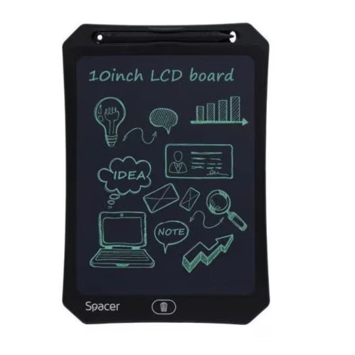 Tabletă LED Spacer SPTB-LED-10 – 10 inch, pentru scris și desen, fără alimentare electrică
