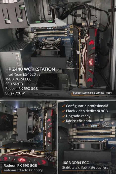 PC Gaming Complet RX 590 8GB / 16GB / SSD 512GB + Monitor 24”