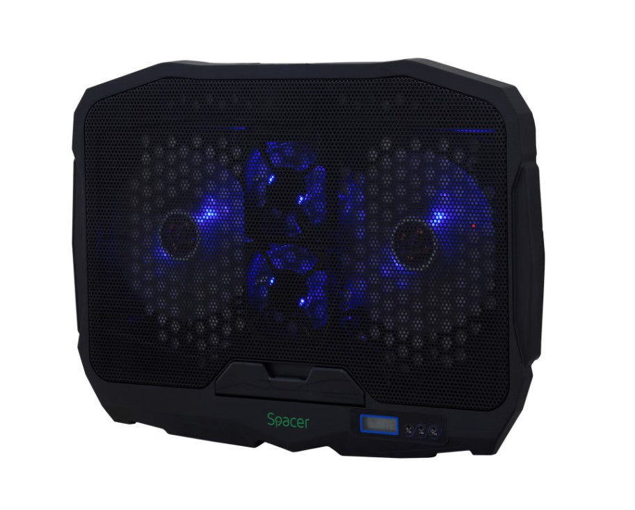 Cooler Spacer notebook Gaming 17″, 4 ventilatoare, USB, Gembird SPS-GAMING