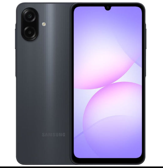 Samsung Galaxy A07 128GB 4GB RAM Black vedere frontală și spate