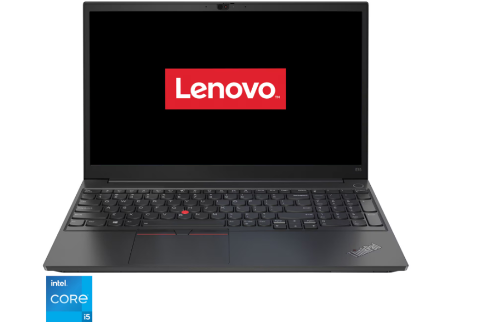 Laptop Lenovo ThinkPad E15 Gen 2, Intel Core i5-1135G7, 8GB RAM DDR4, SSD 256GB NVMe, 15.6" Full HD, Windows 11 Pro, Webcam