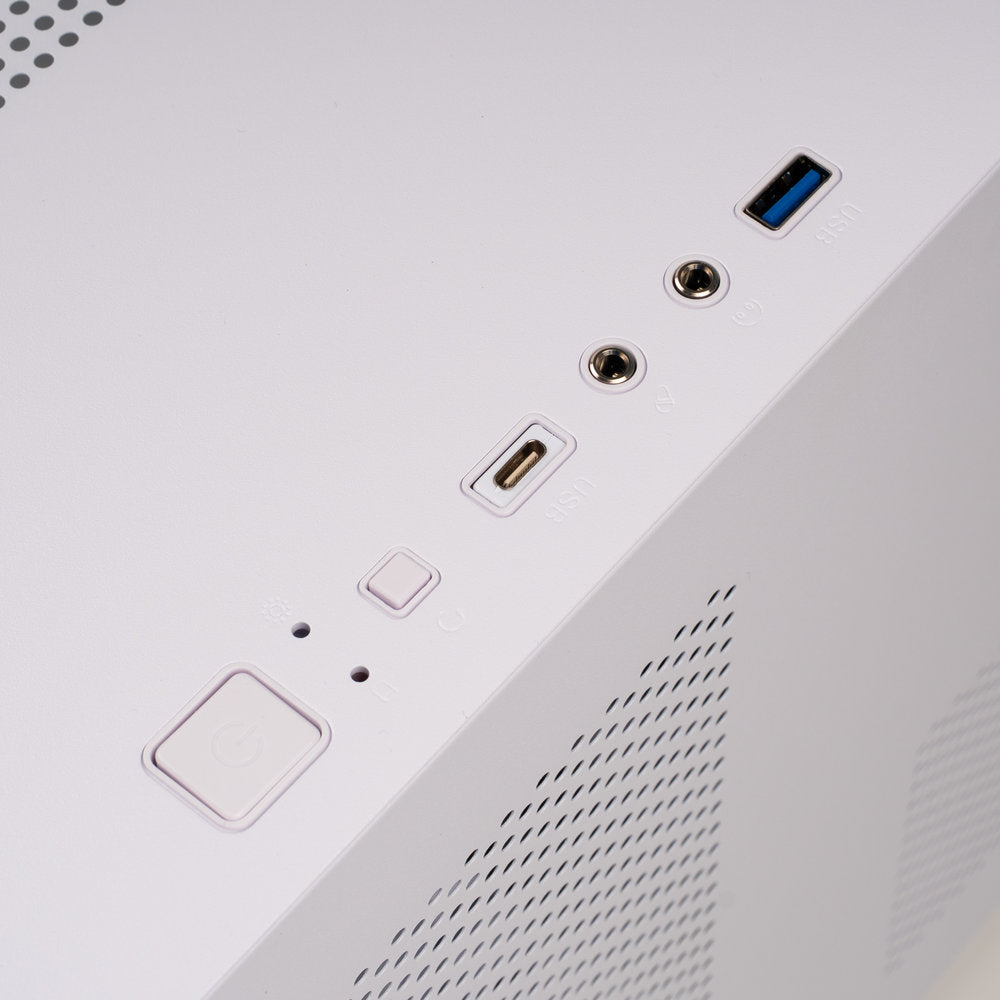 Carcasă Gaming RGB White Edition – Design Aquarium, 3 Ventilatoare ARGB, USB-C
