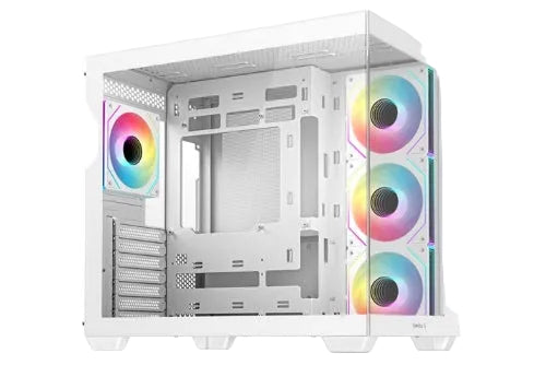 DeepCool CG530 4F White carcasă Gaming ATX 4 ventilatoare ARGB