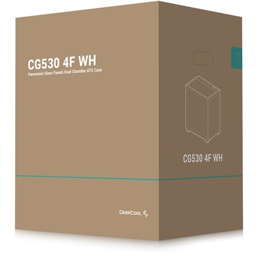Carcasă Gaming DeepCool CG530 4F White ATX 4x ARGB PWM USB-C Tempered Glass