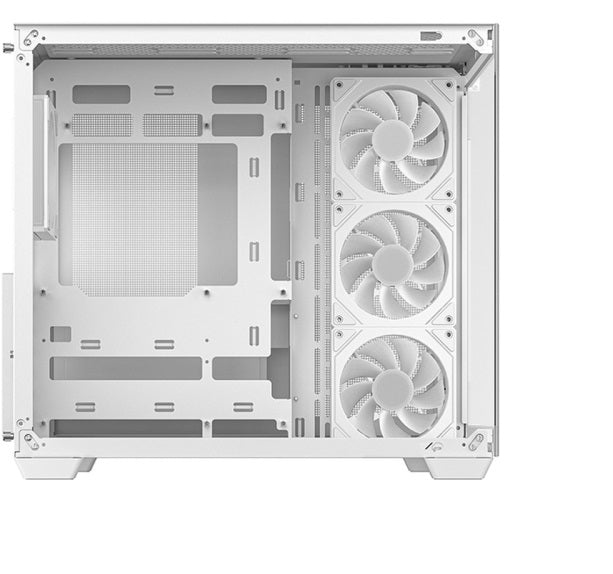 Carcasă Gaming DeepCool CG530 4F White ATX 4x ARGB PWM USB-C Tempered Glass