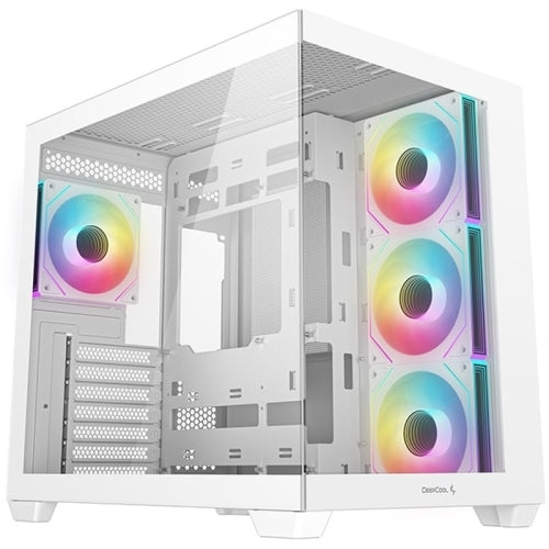 DeepCool CG530 4F White carcasă panoramică tempered glass